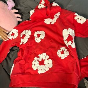 Size Large Red Denim Tears Hoodie